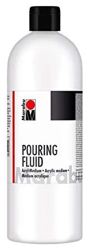 Produktbild: Marabu 12320016885 - Pouring Fluid Acrylmedium 750 ml, Dünnflüssiges Medium für Gießanwendungen und Fließtechniken, verbessert die Verlaufseigenschaften von Acrylfarben, nicht vergilbend