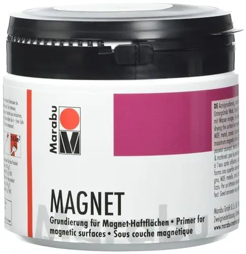 Produktbild: Marabu 12740043815 - Magnetfarbe, Acrylgrundierung für magnetische Flächen, 475 ml grau, nach Trocknung übermalbar, speichelecht, wasserfest und lichtecht, für ca. 1,58 m²