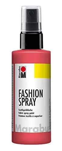 Produktbild: Marabu 17190050212 - Fashion Spray flamingo 100 ml, Textilsprühfarbe, m. Pumpzerstäuber, für helle Textilien, weicher Griff, einfache Fixierung, waschbeständig bis 40°C, tolle Effekte auf Stoff