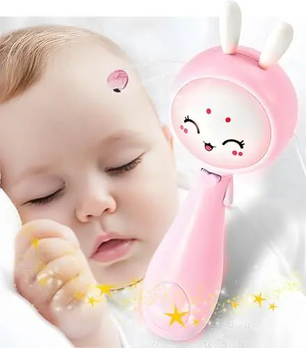 Produktbild: Maracas High Contrast Sensory Gift Rattle Texturierte Rassel mit mehrfarbigen Kugeln, Motorikspiel, zum Greifen, BPA-frei