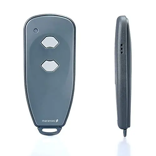 Produktbild: Marantec Digital 382 Handsender 868 MHz, 2-Kanal Funk-Fernbedienung/Garagenöffner für Marantec Garagentorantriebe, Grau