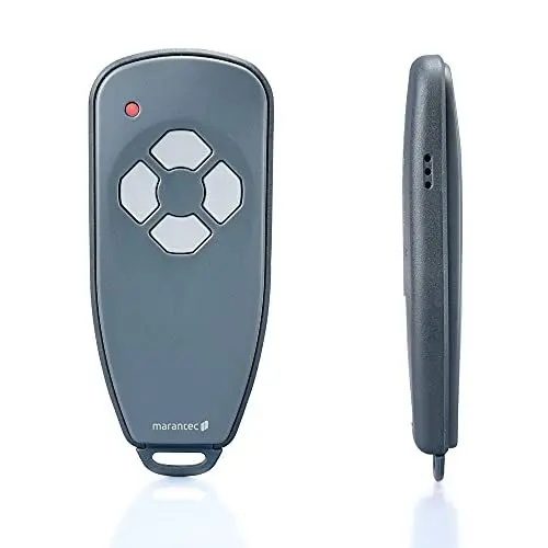 Produktbild: Marantec Digital 384 Handsender 868 MHz, 4-Kanal Funk-Fernbedienung/Garagenöffner für Marantec Garagentorantriebe, Grau