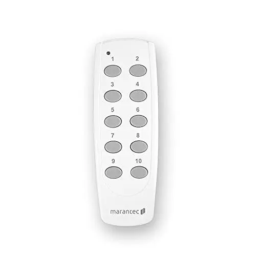 Produktbild: Marantec Digital 506 Handsender 868 MHz, 10-Kanal Funk-Fernbedienung/Garagenöffner für Marantec Garagentorantriebe, Weiß