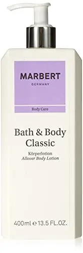 Produktbild: MARBERT Bath & Body Classic Körperlotion 400ml | Sanftig blumiger Duft | Feuchtigkeitsspendend | Verleiht der Haut mehr Spannkraft | 1 x 400ml