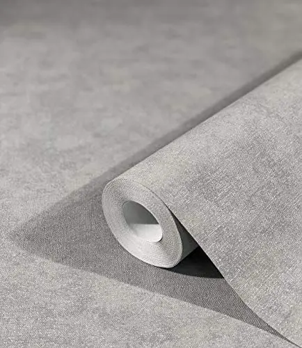 Produktbild: marburg Tapete Grau Silber Greige Steinoptik Uni Modern für Wohnzimmer Schlafzimmer oder Küche Made in Germany Premium Qualität 32404