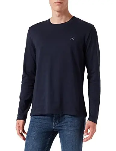 Produktbild: Marc O'Polo CASUAL Longsleeve – Langarm Herren Shirt – Classic Landarmshirt – Longshirt aus Baumwolle Größe: XXL