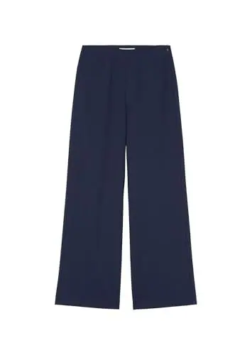 Produktbild: Marc O'Polo Damen Anzughose mit hohem Bund Wide Fit, Blau (Cloudless Night), 38