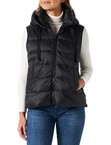 Produktbild: Marc OߴPolo Damen Steppweste mit Kapuze ärmellos, Schwarz (Black), 36