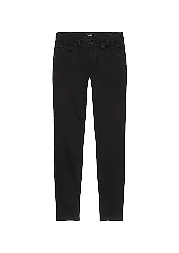 Produktbild: Marc O'Polo Denim Damen Jeanshose mit Stretch-Anteil Slim Fit, Schwarz (Multi/Worn Out Black), W28/L30