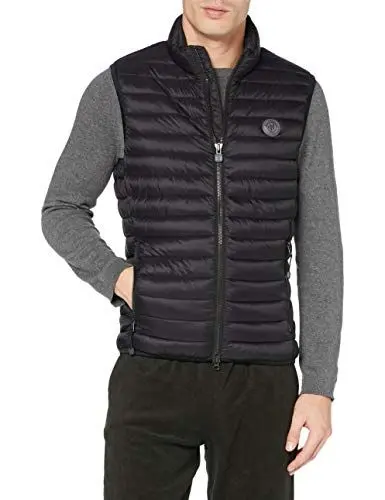 Produktbild: Marc OߴPolo Herren Steppweste mit Stehkragen wasserabweisend, Schwarz (Black), XS