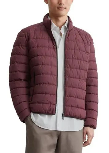 Produktbild: Marc O'Polo Herren Steppjacke mit Stehkragen leicht, Rot (Wine Berry), 3XL