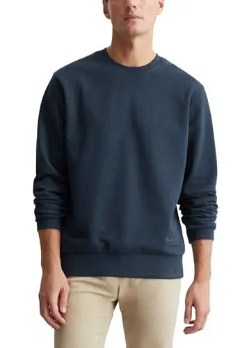 Produktbild: Marc O'Polo Herren Sweatshirt aus Bio-Baumwolle Regular Fit, Blau (Moon Stone), M