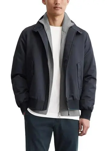 Produktbild: Marc O'Polo Herren Übergangsjacke wasserabweisend gefüttert, Blau (Dark Navy), XS