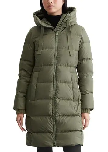 Produktbild: Marc OߴPolo Damen Daunenmantel mit Kapuze wasserabweisend, Grün (Olive Crop), 42
