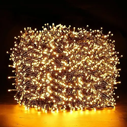 Produktbild: Marchpower 1000LED 100M Weihnachtsbeleuchtung Außen,Led Lichterkette mit 8 Modi IP44 Wasserdicht Strom Lichterkette Innen Weihnachtsdeko für Weihnachtsbaum, Balkon, Garten, Terrasse, Hochzeit, Party