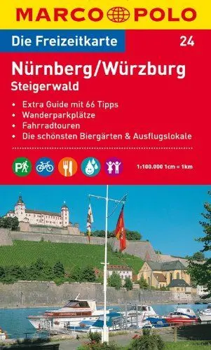 Produktbild: MARCO POLO Freizeitkarte Nürnberg, Würzburg, Steigerwald 1:100.000: Wanderparkplätze, Fahrradtouren, Die schönsten Biergärten & Ausflugslokale