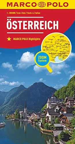 Produktbild: MARCO POLO Länderkarte Österreich 1:300.000: Mit Zoom-System