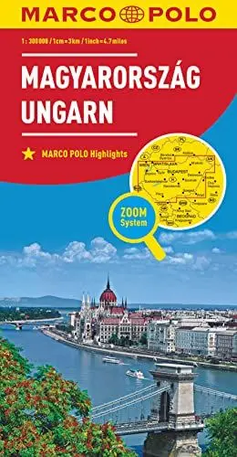 Produktbild: MARCO POLO Länderkarte Ungarn 1:300.000: Zoom System