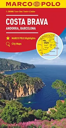 Produktbild: MARCO POLO Regionalkarte Costa Brava, Andorra, Perpignan, Barcelona 1:200.000
