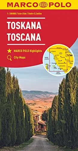 Produktbild: MARCO POLO Regionalkarte Italien 07 Toskana 1:200.000: Wegenkaart Schaal 1 : 200.000