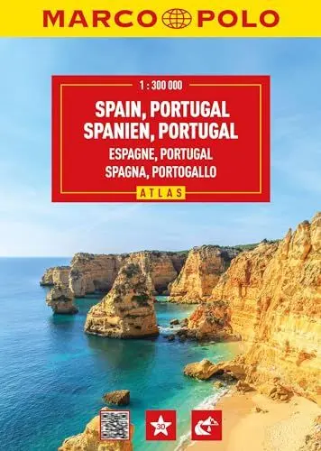 Produktbild: MARCO POLO Reiseatlas Spanien, Portugal 1:300.000: Straßenatlas und Autoatlas mit Europa in 1:4,5 Mio. Spiralbindung