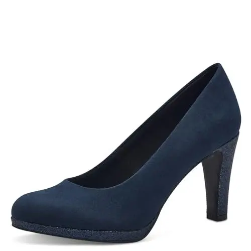 Produktbild: MARCO TOZZI Damen Pumps Vegan Elegant, Blau (Navy Comb), 38 EU