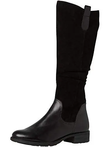 Produktbild: MARCO TOZZI Damen 2-2-25504-25 Wildleder Langschaftstiefel Kniehohe Stiefel, Black Comb, 40 EU