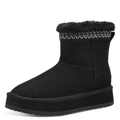 Produktbild: MARCO TOZZI Damen Boots Winter Gefüttert, Schwarz (Black), 37 EU
