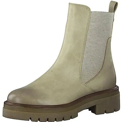 Produktbild: MARCO TOZZI Damen Chelsea Boots aus Kunstleder Plateau, Beige (Dune), 38