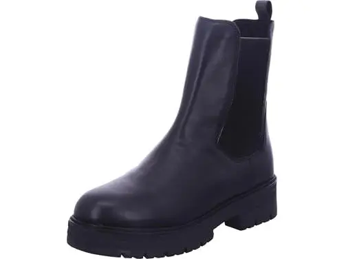 Produktbild: MARCO TOZZI Damen Chelsea Boots aus Leder mit Plateau, Schwarz (Black), 38 EU
