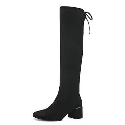 Produktbild: MARCO TOZZI Damen Overknee Stiefel Elegant mit Blockabsatz, Schwarz (Black), 36