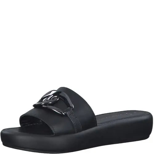 Produktbild: MARCO TOZZI Damen Pantolette, Keilabsatz, aus hochwertigem Leder, ideal für Business und Freizeit
