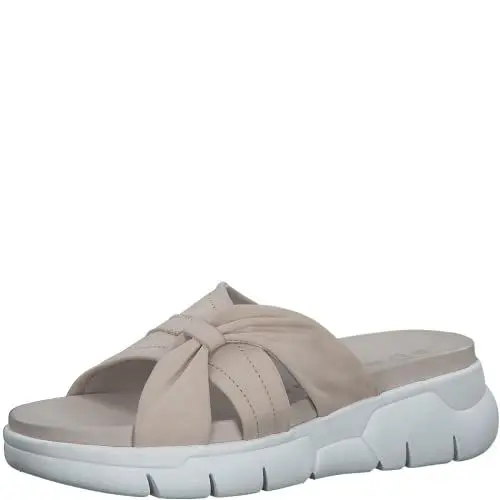 Produktbild: MARCO TOZZI Damen Pantolette, Keilabsatz, weiches FEEL ME Fußbett, aus hochwertigem Leder, ideal für Business und Freizeit