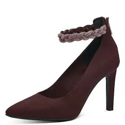 Produktbild: MARCO TOZZI Damen Pumps Spitz mit Riemen Spitz Elegant, Rot (Bordeaux), 36