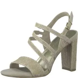Produktbild: MARCO TOZZI Damen Sandalen mit Absatz mit Verstellbarem Riemen Vegan, Gold (Dune Metallic), 36 EU