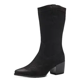 Produktbild: MARCO TOZZI Damen Stiefel mit Absatz aus Kunstleder Cowboy, Schwarz (Black), 38
