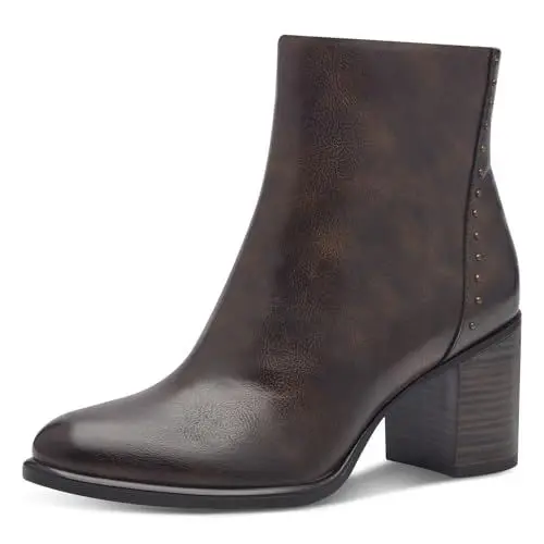 Produktbild: MARCO TOZZI Damen Stiefeletten mit Absatz Elegant mit Reißverschluss, Braun (Cafe Antic), 40 EU