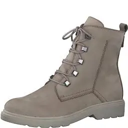Produktbild: MARCO TOZZI Damen Stiefeletten zum Schnüren aus Leder Herbst, Braun (Taupe Nubuck), 37