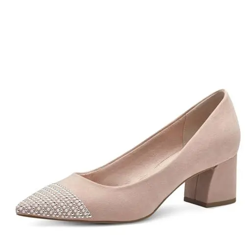 Produktbild: MARCO TOZZI by Guido Maria Kretschmer Damen Pumps Spitz Glitzer, Beige (Powder), 38 EU
