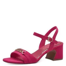 Produktbild: MARCO TOZZI by Guido Maria Kretschmer Damen Sandalen mit Absatz mit Verstellbarem Riemen Elegant, Rosa (Pink), 38 EU