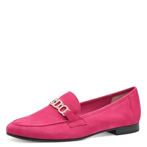 Produktbild: MARCO TOZZI by Guido Maria Kretschmer Damen Slipper aus Leder Elegant, Rosa (Pink), 38 EU