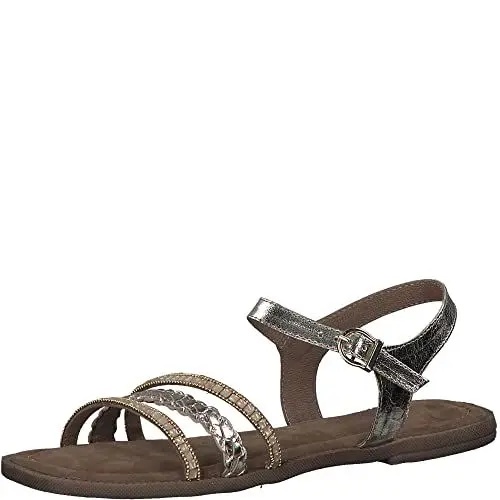 Produktbild: Marco Tozzi Damen 2-2-28118-20 Leder Sandale, Gold Comb, 38 EU