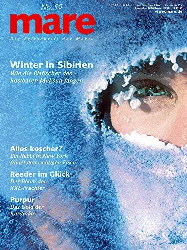 Produktbild: mare - Die Zeitschrift der Meere / No. 59 / Winter in Sibirien: Wie die Eisfischer den kostbaren Muksun fangen