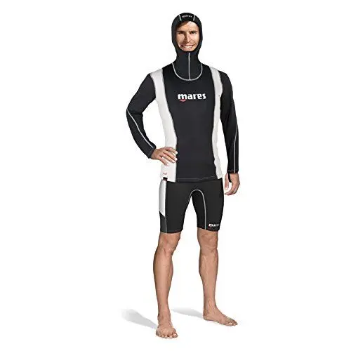 Produktbild: Mares Herren FIRE Skin Man Long Sleeve with Hood Tauchanzug, Schwarz, S