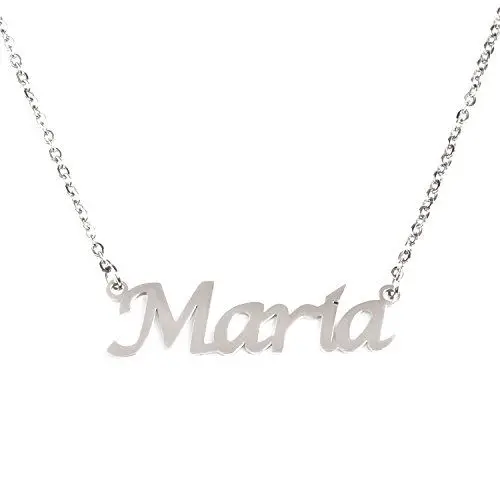 Produktbild: Maria Silberten Namenskette Personalisiert Damen Halskette Mit Namen Fashion Schmuck Geschenk Fur Freundin Mutter Schwester