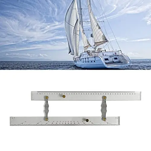 Produktbild: Marine Navigation Parallel Lineal Hochpräzise Transparenz Boot Schiff Zeichenwerkzeug für Seekarten (450mm)