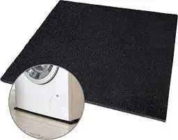 Produktbild: Mario10 Waschmaschinen-Anti-Vibrationsmatte für unter dem Gerät, rutschfeste Gummimatte, leicht zuschneidbar, rutschfeste Gummimatte – 60 x 60 cm (60х60х1cm.)
