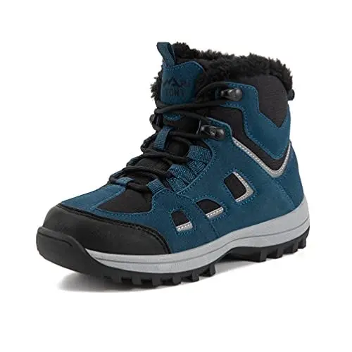Produktbild: MARITONY Winterschuhe Winterstiefel Jungen Mädchen Gefüttert Kinderschuhe Schneestiefel Stiefel Boots Kinder Schuhe Winter, Hoch Gefüttert Blau 28 EU