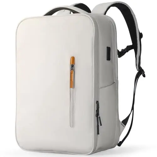 Produktbild: MARK RYDEN 20L Große Kapazität Reiserucksack Damen/Herren, 45x30x15cm Handgepäck Rucksack mit USB-Ladeanschluss für 17,3 Zoll Laptops- Weiß