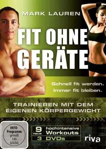Produktbild: Mark Lauren - Fit ohne Geräte. Trainieren mit dem eigenen Körpergewicht. 3 DVDs